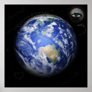 Póster ... And The Moon Watches Over The Earth.