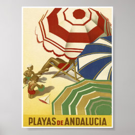 Póster Andalucía España Poster de Viajes Vintage