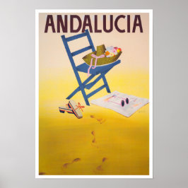Póster Andalucía España poster de viajes vintage