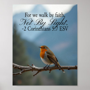 Póster Andar por fe y no por vista 2 Corintios 5:7
