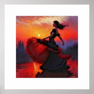 Póster Anders Artistry* Flamingo Dancer #4*