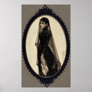 Póster Anders Zorn, el poster de la viuda