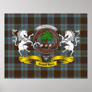Póster Anderson Clan Badge Poster