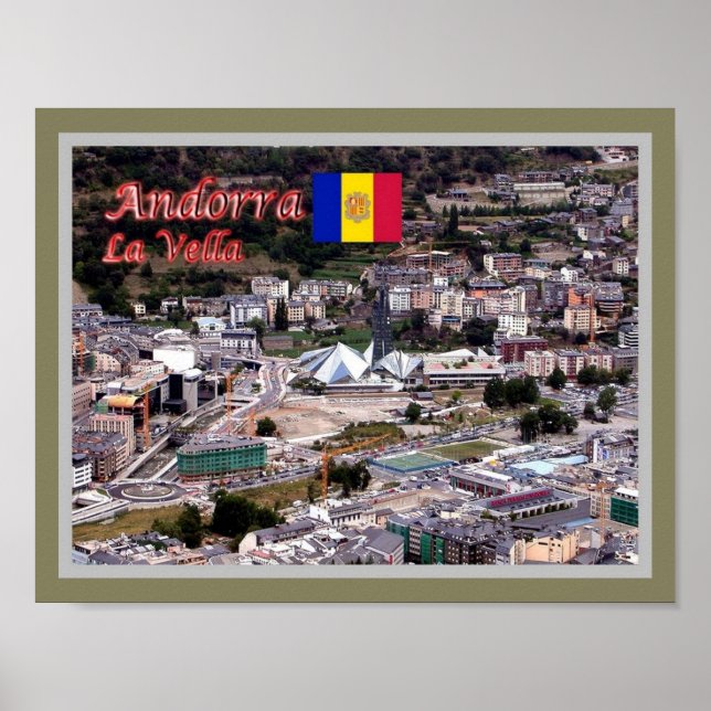 Póster Andorra - La Vella - (Frente)