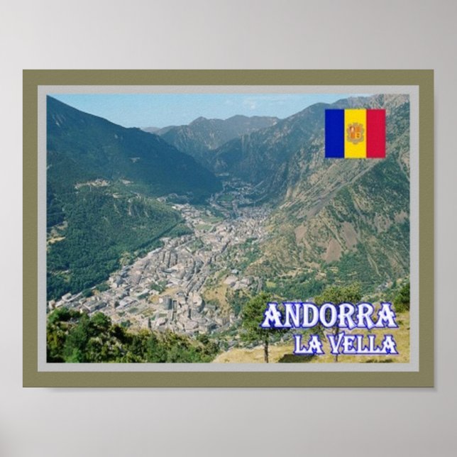 Póster Andorra - La Vella - (Frente)