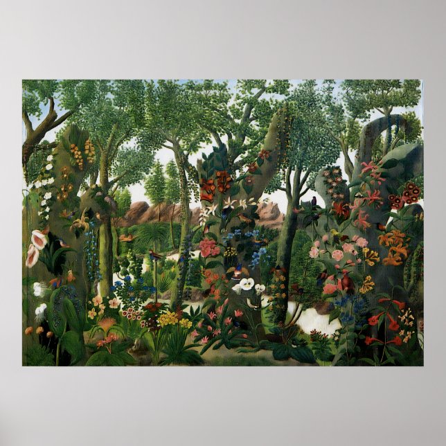 Póster Andre Bauchant - Paraíso Vintage (Frente)