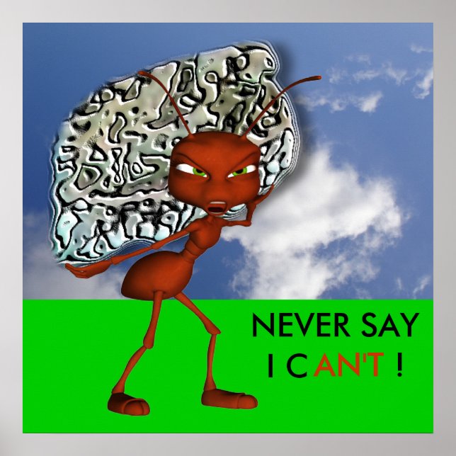 Póster Andre El Poster De La Hormiga Potenciará (Frente)