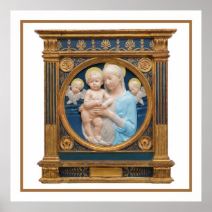 Póster Andrea Della Robbia c1485 Madonna and Child