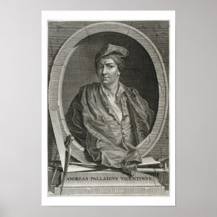 Póster Andrea Palladio (1508-80) engraved by Bernard Pica