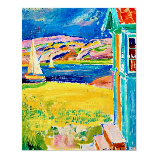 Póster Andreasson - Escena de Bohuslan (Suecia) (Anverso)