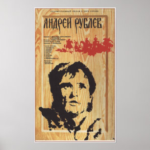 Póster "Andrei Rublev" de Tarkovsky USSR Movie1969