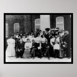 Póster Andrew Carnegie en el instituto 1906 de Tuskegee