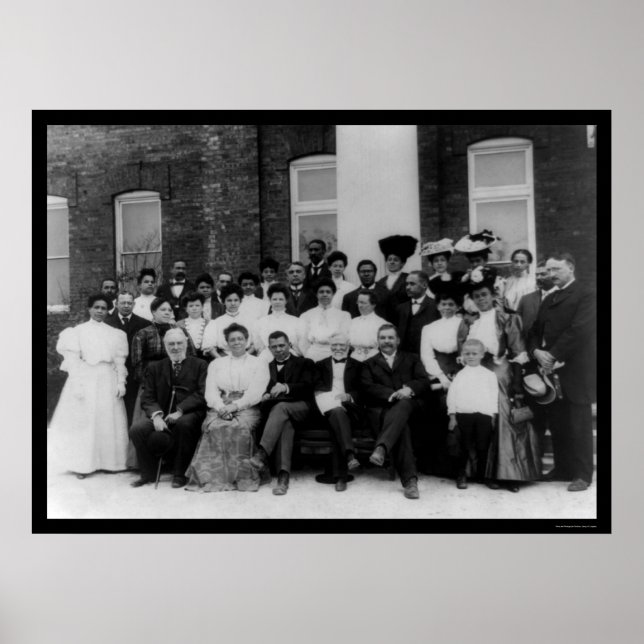 Póster Andrew Carnegie en el Instituto Tuskegee 1906 (Frente)