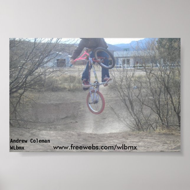 Póster Andrew Coleman, Andrew ColemanWLbmx, www.freewe... (Frente)