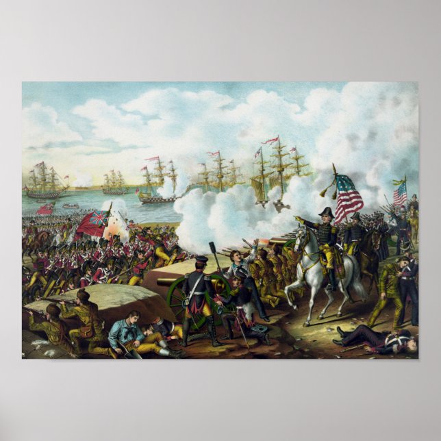 Póster Andrew Jackson — Batalla de Nueva Orleans (Frente)