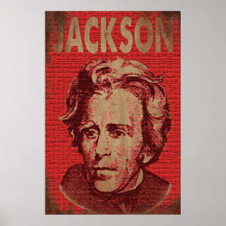 Póster Andrew Jackson Poster (Rojo)