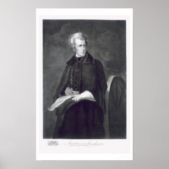 Póster Andrew Jackson, séptimo presidente de los Estados  (Frente)