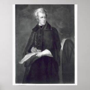 Póster Andrew Jackson, séptimo presidente de los Estados 