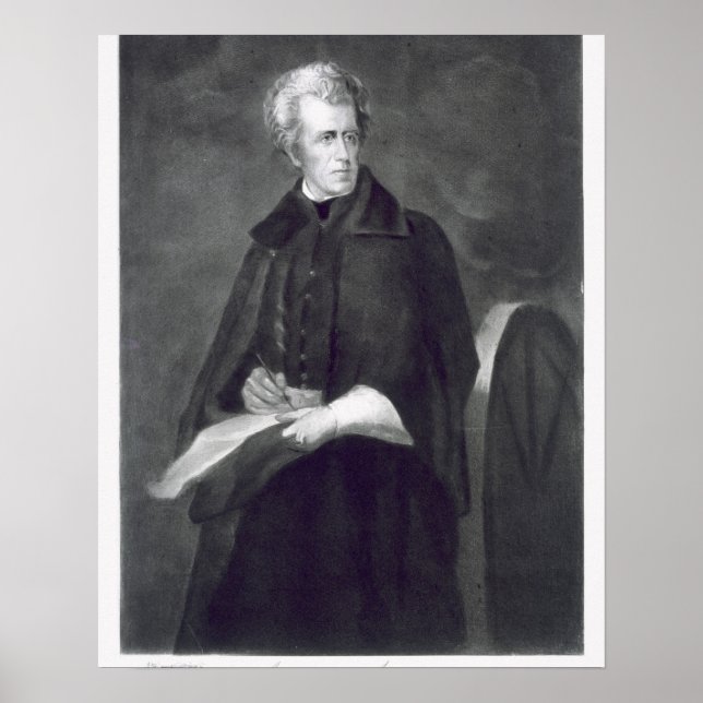 Póster Andrew Jackson, séptimo presidente de los Estados  (Frente)