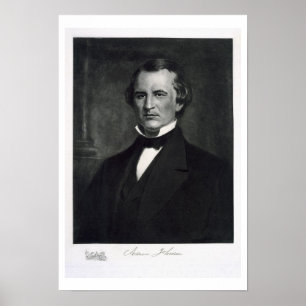 Póster Andrew Johnson (1808-75), 17mo presidente de la