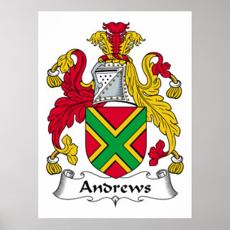 Póster Andrews Family Crest