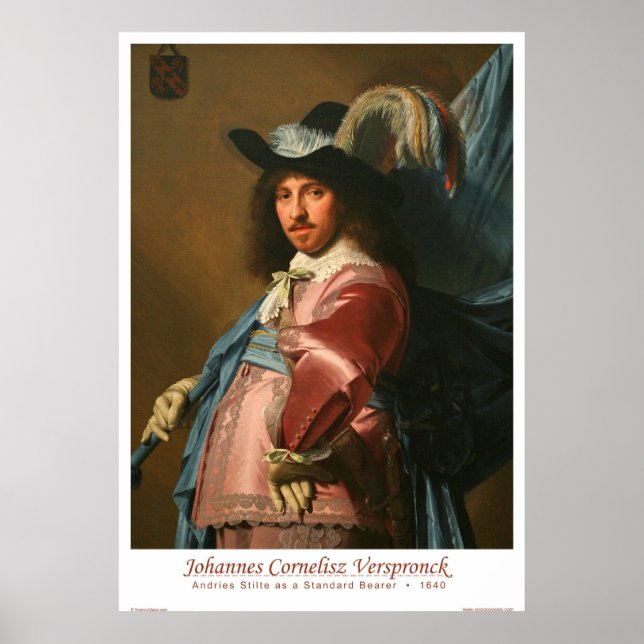 Póster Andries Stilte como portador estándar (Frente)