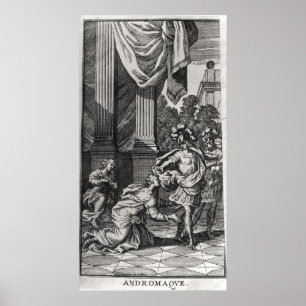 Póster Andromache a los pies de Pyrhus