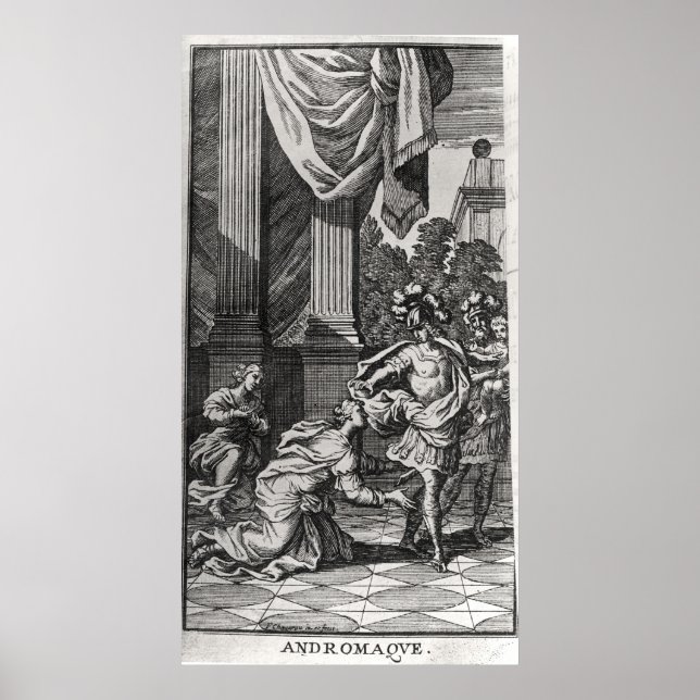 Póster Andromache a los pies de Pyrhus (Frente)