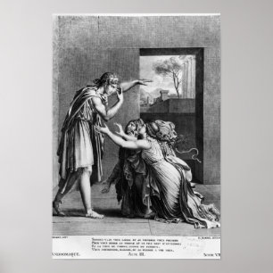 Póster Andromache a los pies de Pyrhus