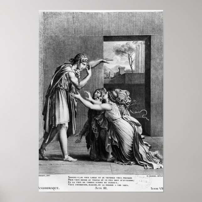Póster Andromache a los pies de Pyrhus (Frente)
