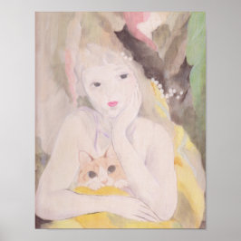 Póster Andromed et chat Marie Laurencin