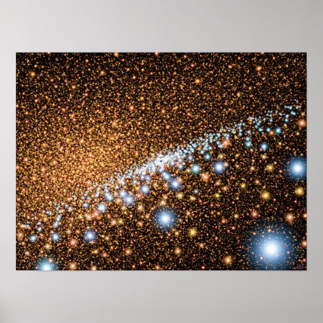 Póster Andromeda Black Hole Blue Stars - Artist Concept (Frente)