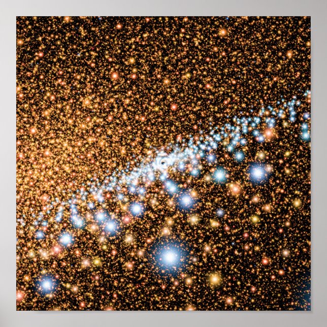 Póster Andromeda Black Hole Blue Stars - Artist Concept (Frente)