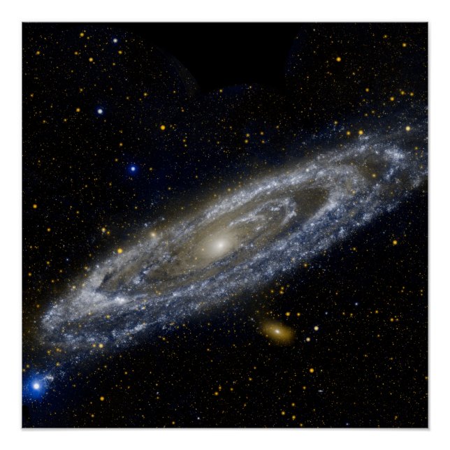 Póster Andromeda galaxia Vía lechosa universo cosmos (Anverso)