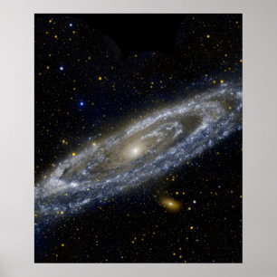 Póster Andromeda galaxia Vía lechosa universo cosmos