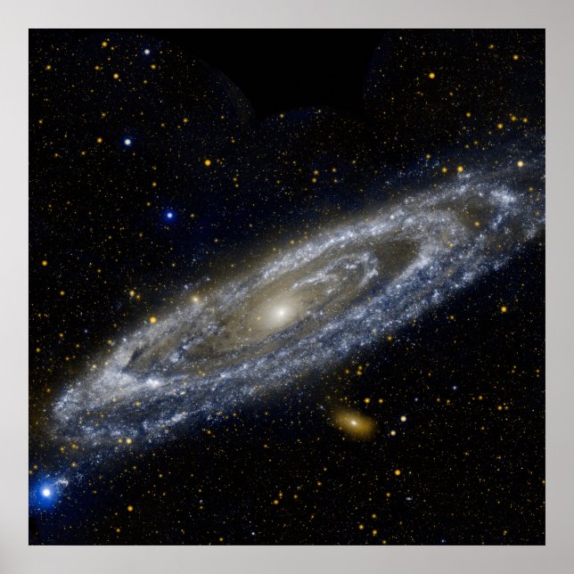 Póster Andromeda galaxia Vía lechosa universo cosmos (Frente)