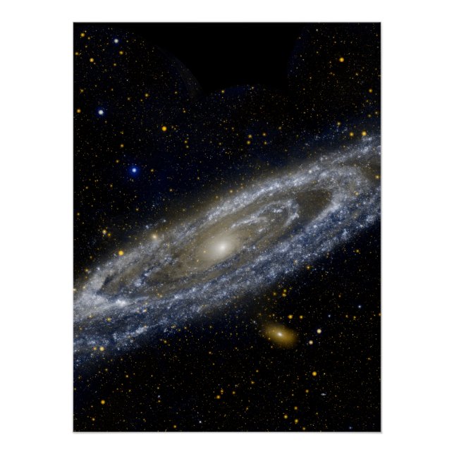 Póster Andromeda galaxia Vía lechosa universo cosmos (Anverso)