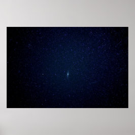 Póster Andromeda Galaxy Midnight Blue Starry Night, ZGOS