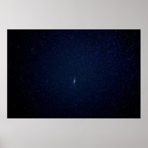 Póster Andromeda Galaxy Midnight Blue Starry Night, ZGOS