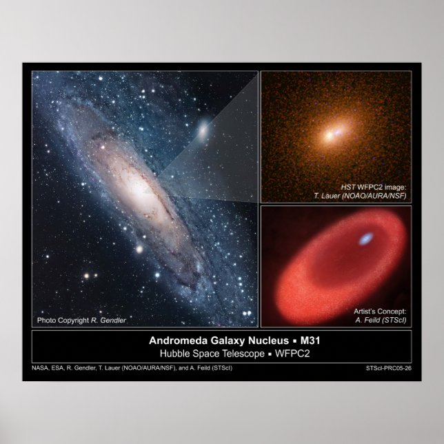 Póster AndromedaGalaxyNucleus-M31-2005-26 (Frente)