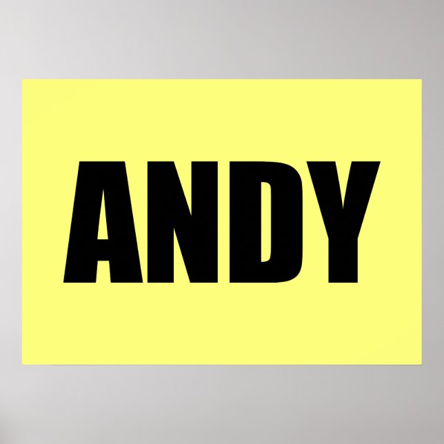 Póster Andy (Frente)