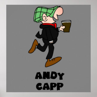 Póster andy capp british england retro vintage