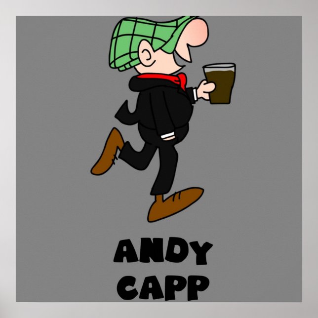 Póster andy capp british england retro vintage (Frente)
