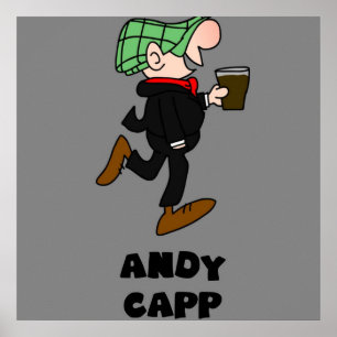 Póster andy capp british england retro vintage