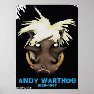 Póster Andy Warthog Print