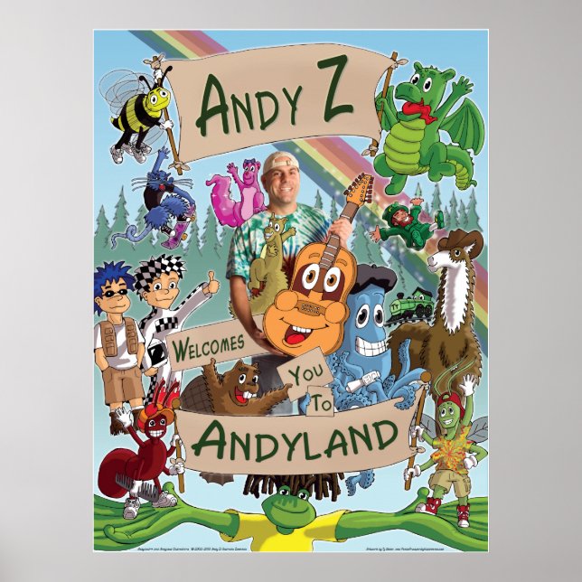 Póster Andy Z y poster de amigos (Frente)