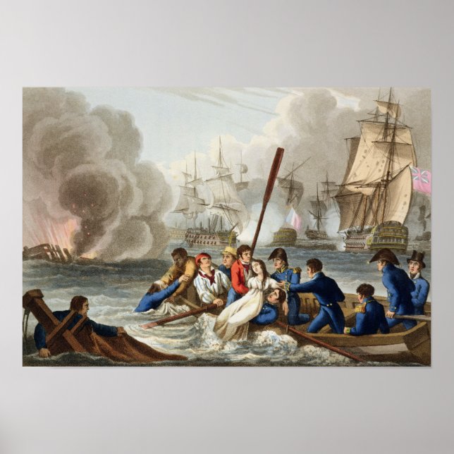 Póster Anécdota en la batalla de Trafalgar (Frente)