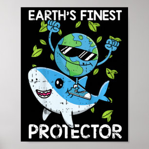 Póster Anema ambiental del Día del Planeta Protector Infa