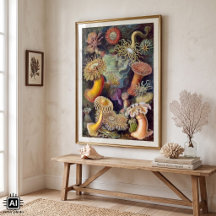 Anémonas marinas vintage por Ernst Haeckel