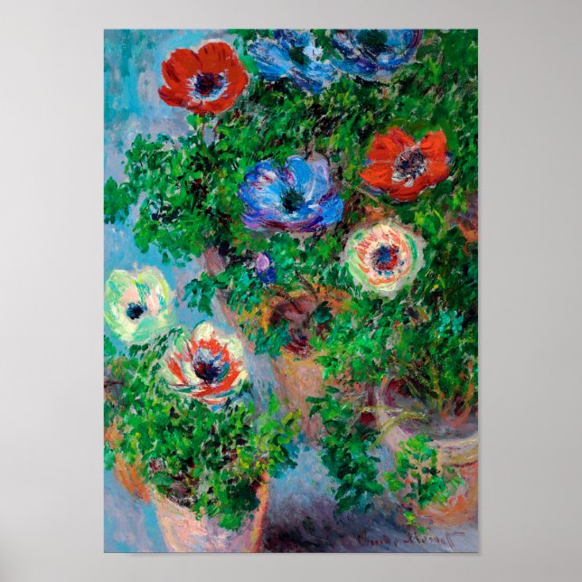 Póster Anemone, Monet (Frente)